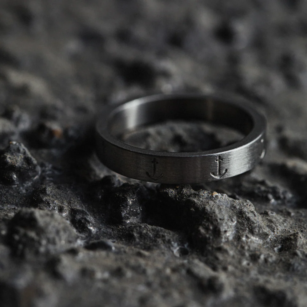 Men's Anchor Ring Silber - Image 4