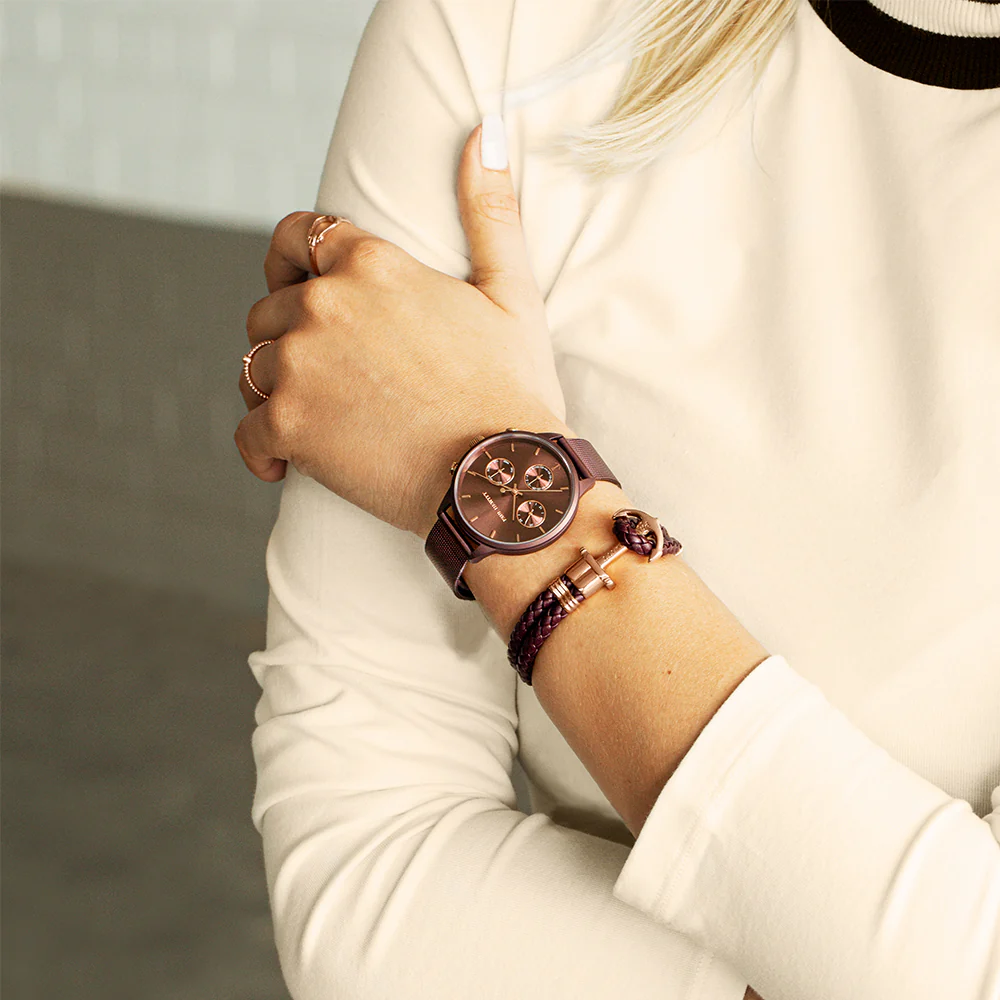 Ankerarmband Phrep Roségold Dark Mauve - Image 2