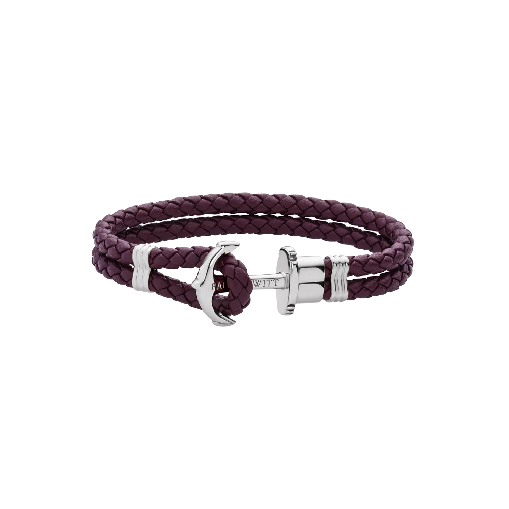 Ankerarmband Phrep Silber Dark Mauve