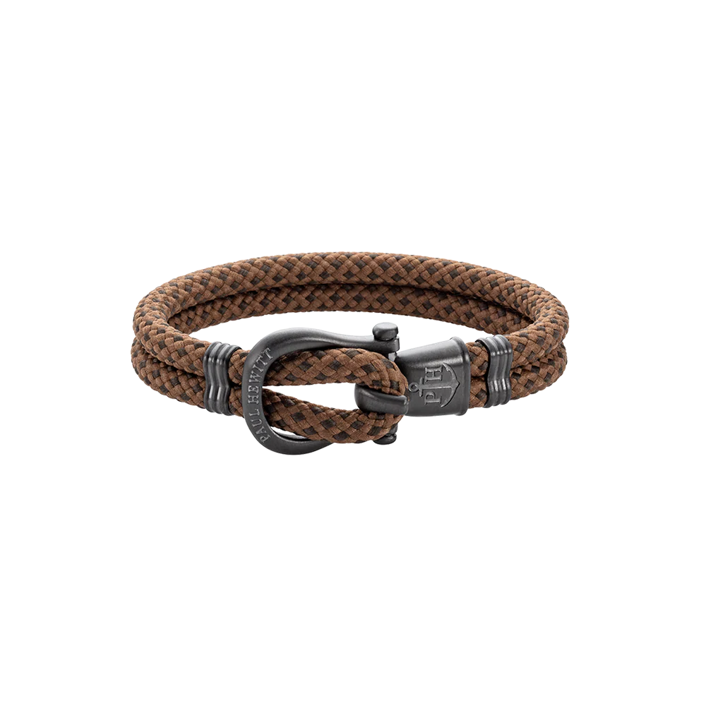 Armband Phinity Gun Metal Nylon Camel Olive
