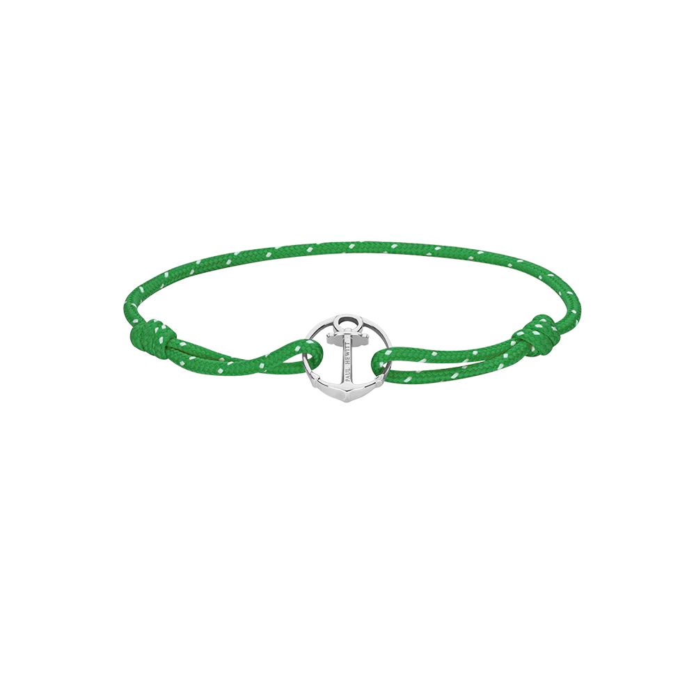Armband Re/Brace Silber Grün