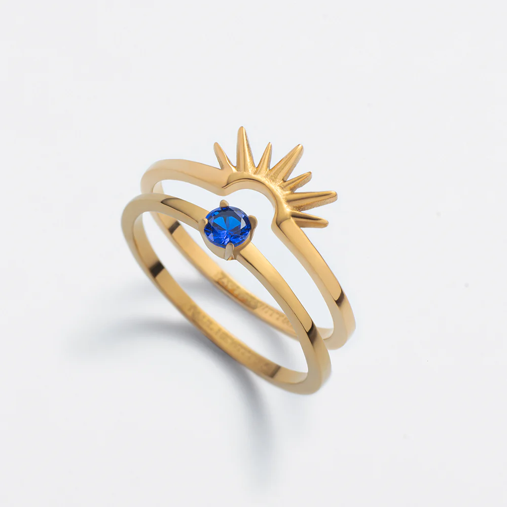 Aurora Solar Duet Ring Gold - Image 5