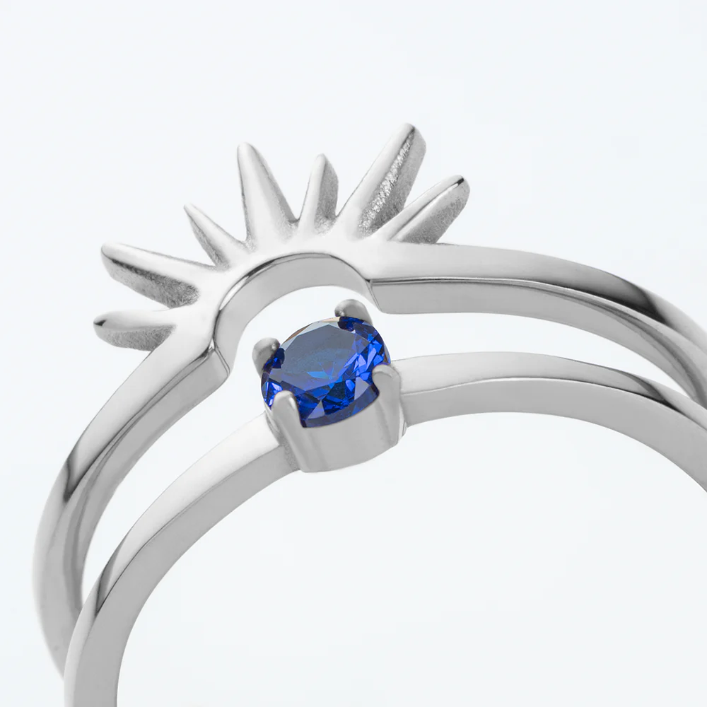 Aurora Solar Duet Ring Silber - Image 4