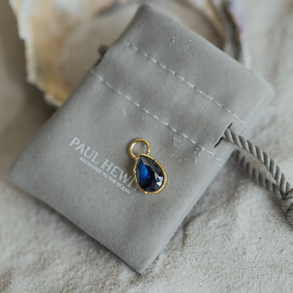 Blue Stone Charm Gold - Image 2