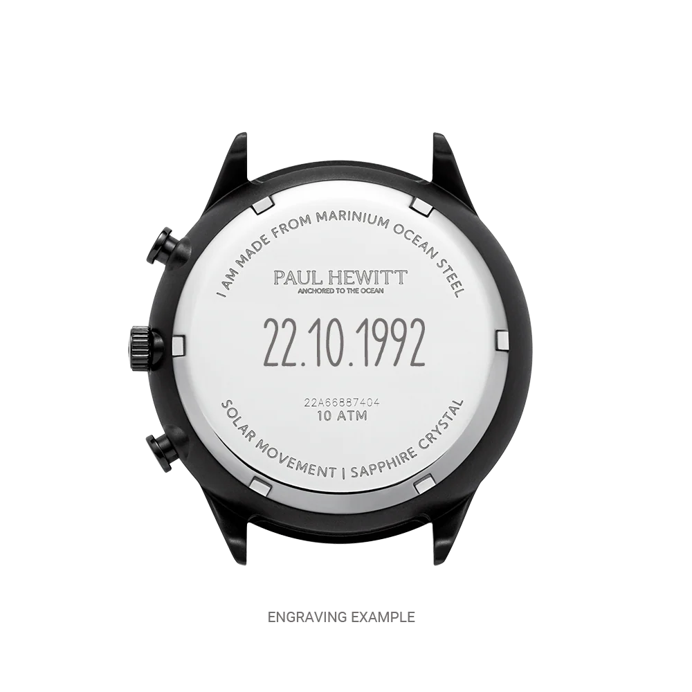 Chrono Uhr Schwarz Weiß - Image 5