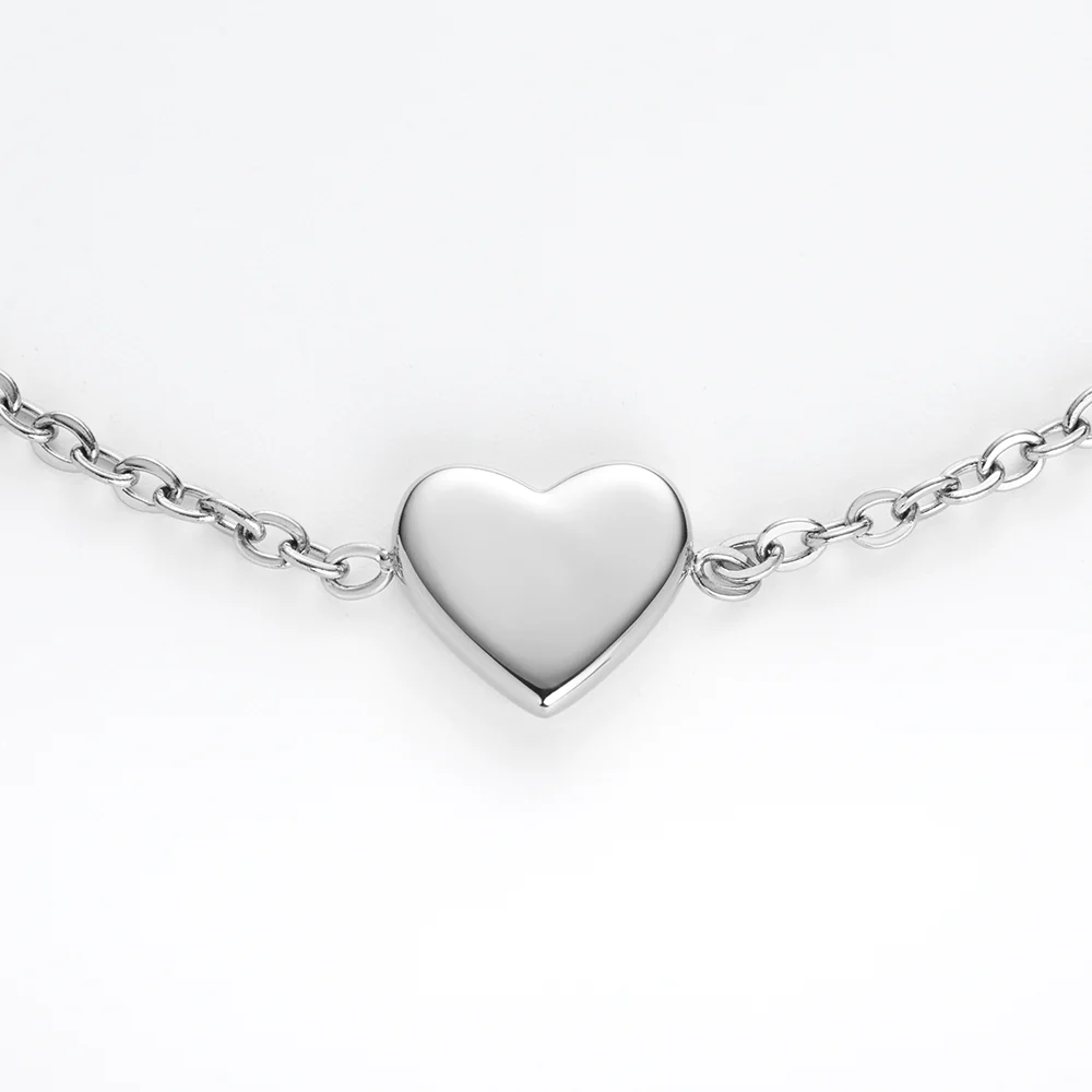 Engravable Heart Armkette Silber - Image 4