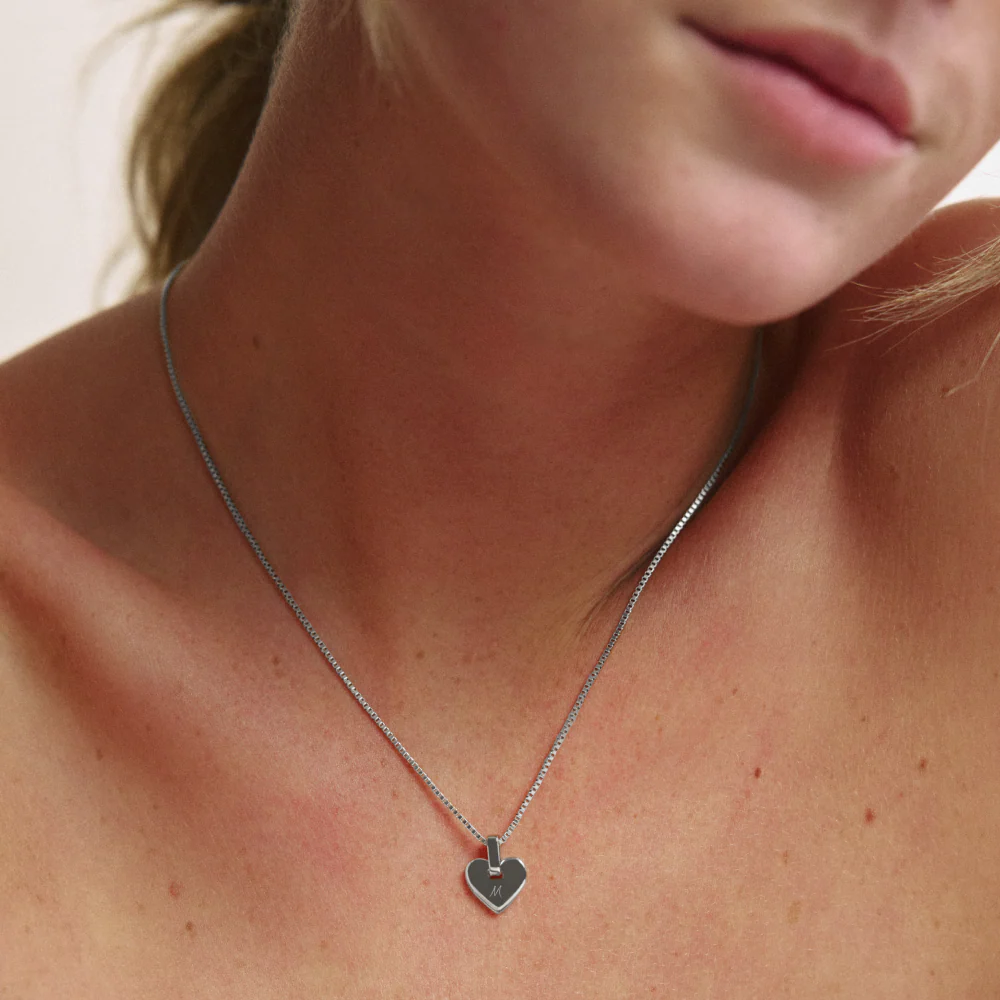 Engravable Heart Pendant Silber - Image 4