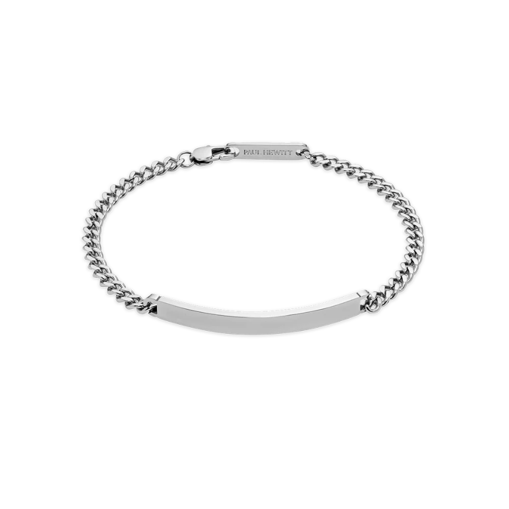 Men's Engravable ID Armkette Silber - Image 3