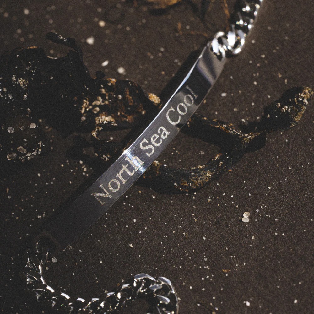 Men's Engravable ID Armkette Silber - Image 7