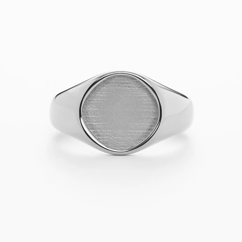 Engravable Signet Ring Silber - Image 3