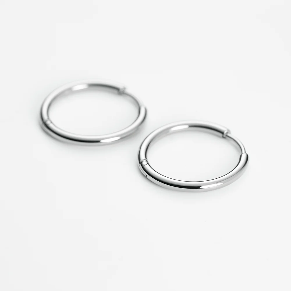 Hoops Ohrring Silber - Image 3