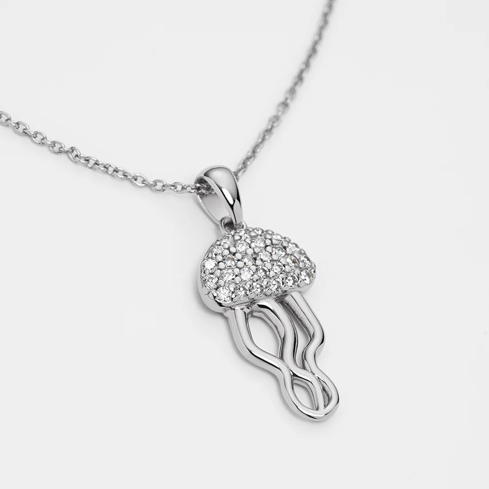 Jellyfish Halskette pure silver - Image 3