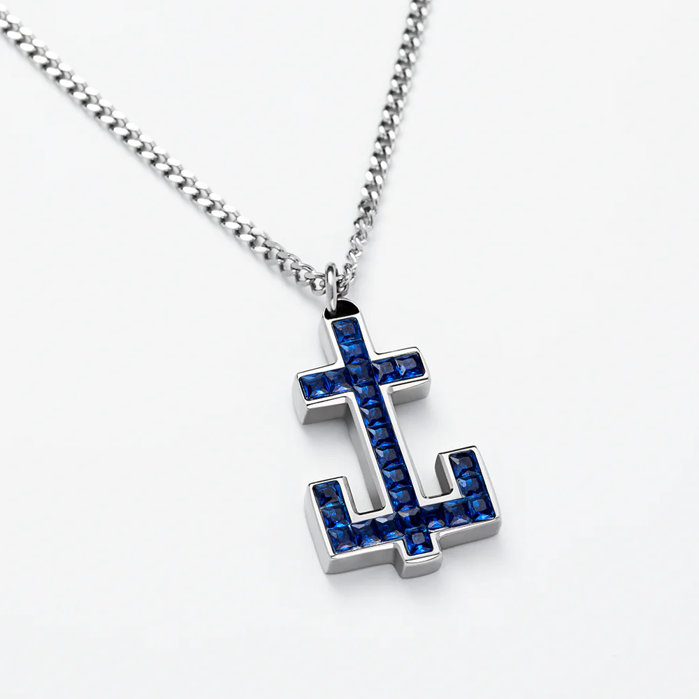 Men's Anchr Halskette Silber - Image 3