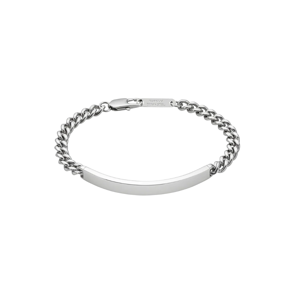 Men's ID Armkette Bold Silber - Image 4
