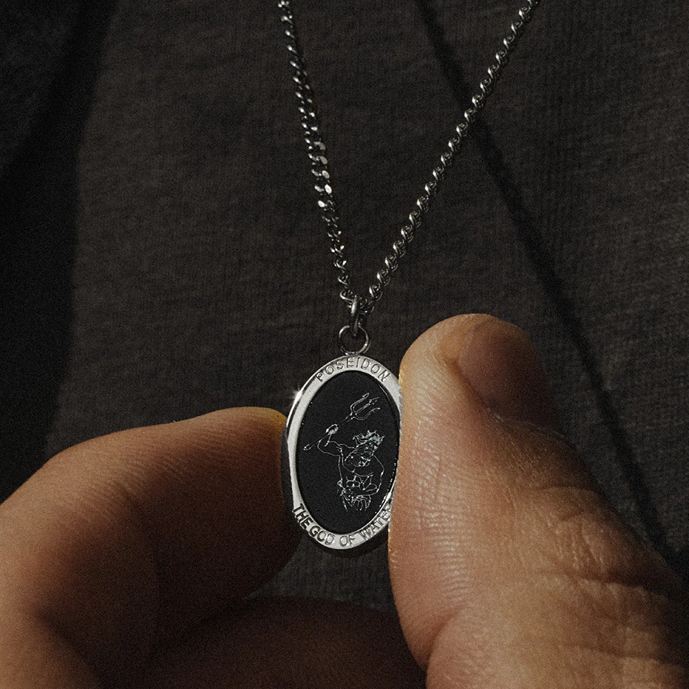 Men's Poseidon Halskette Silber - Image 4