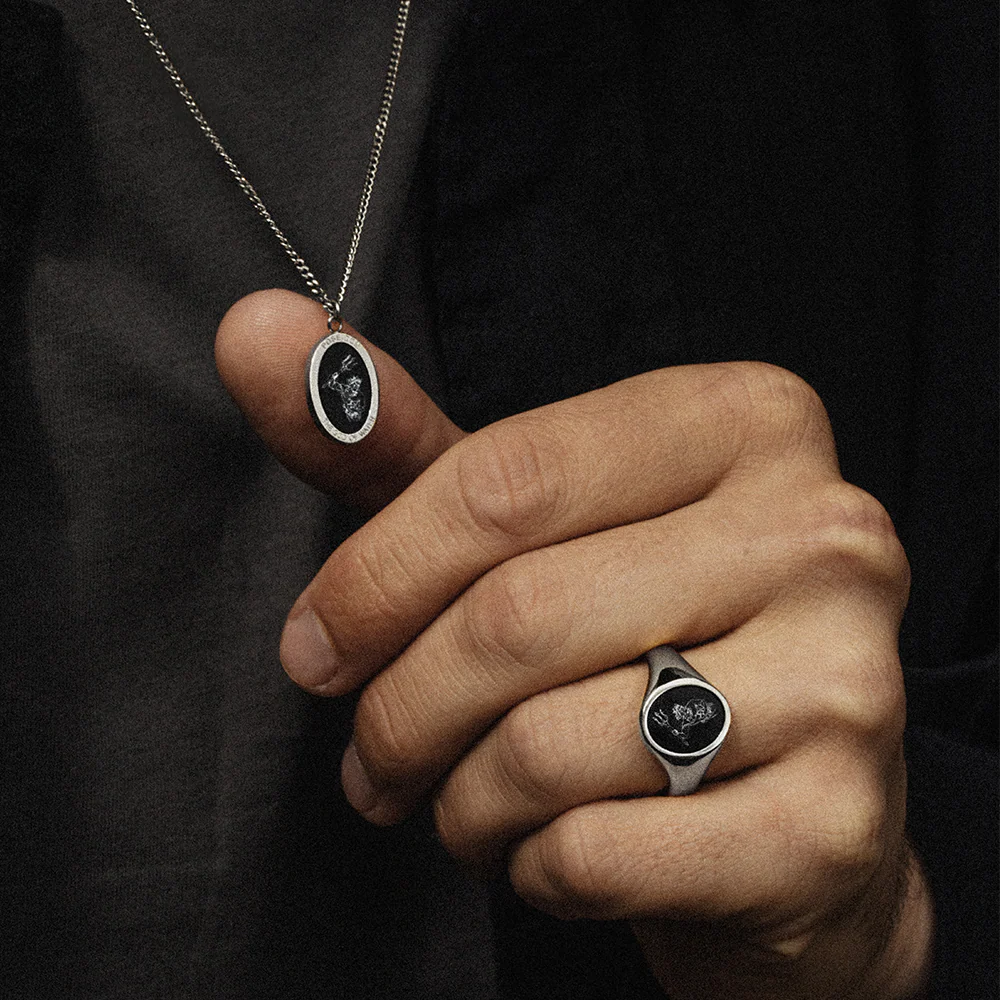 Men's Poseidon Ring Silber - Image 4