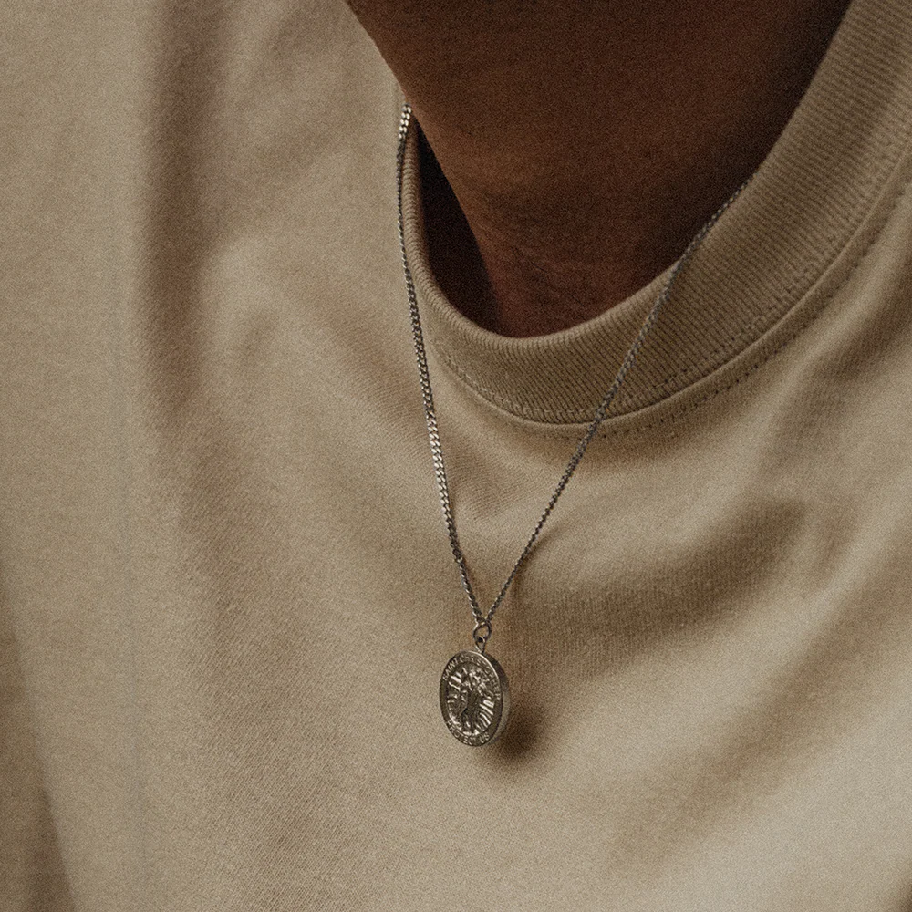 Men's St. Christopher Halskette Silber - Image 5