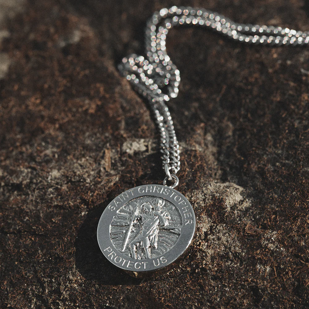 Men's St. Christopher Halskette Silber - Image 6
