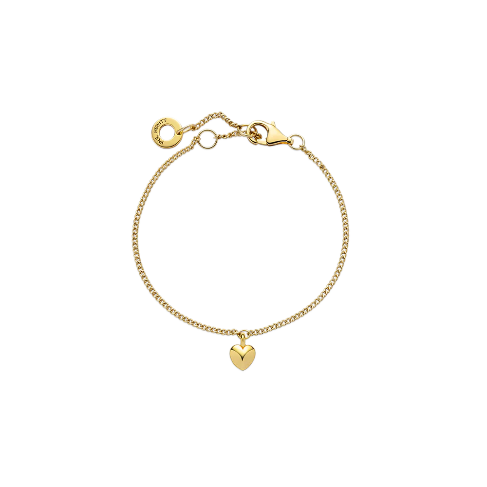 Ocean Heart Mini Armkette Gold