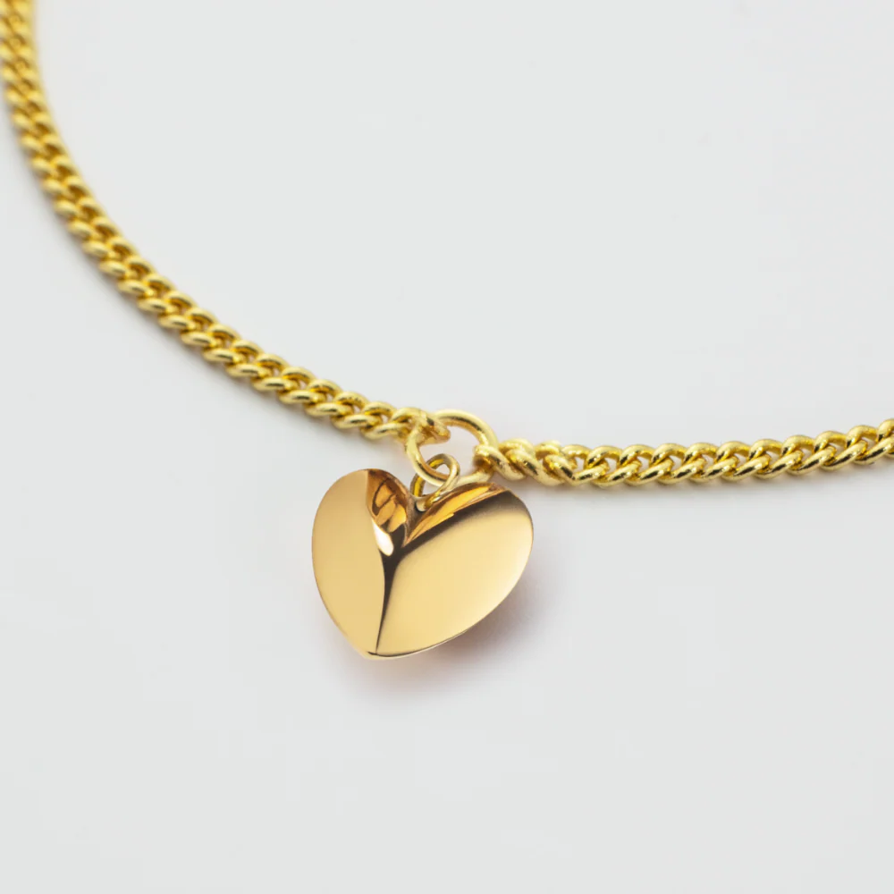 Ocean Heart Mini Armkette Gold - Image 3