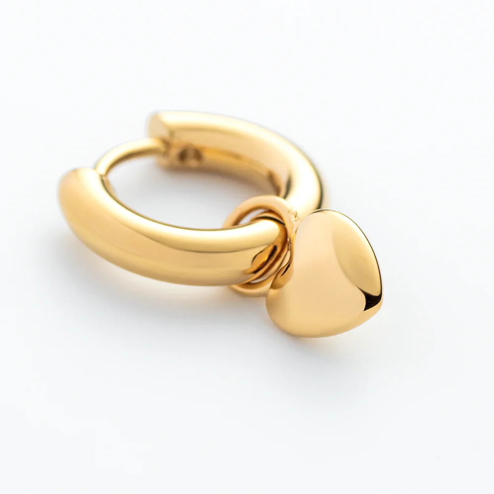 Ocean Heart Ohrring Gold - Image 3