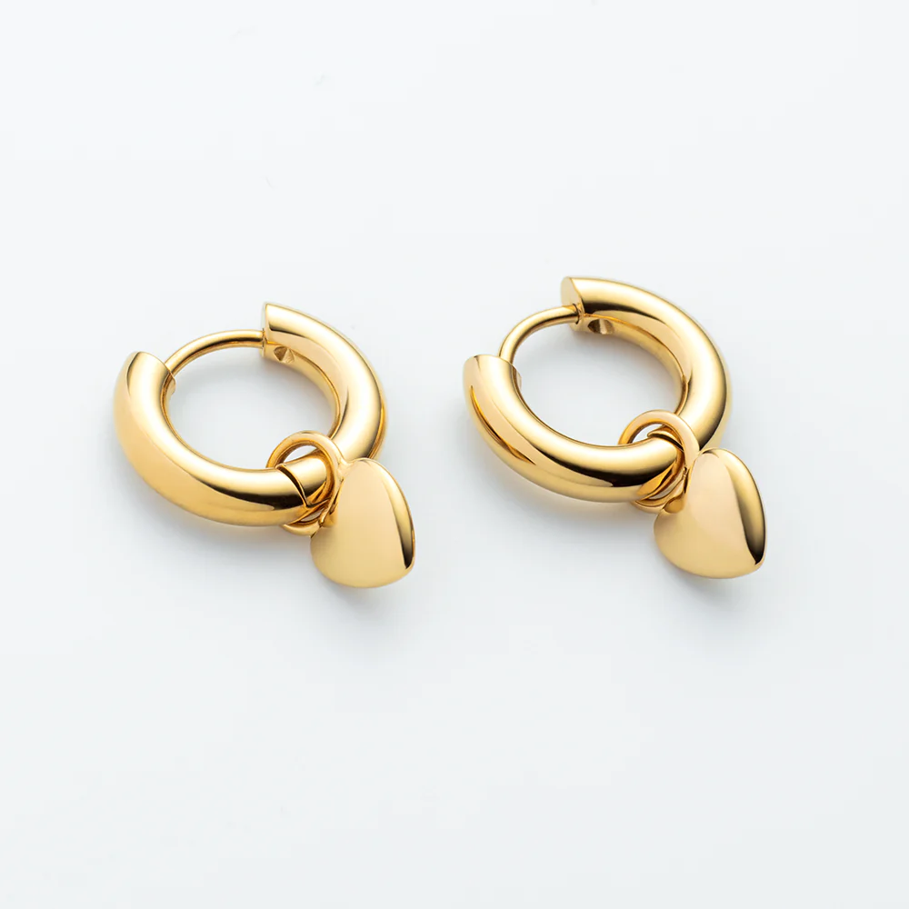 Ocean Heart Ohrring Gold - Image 4