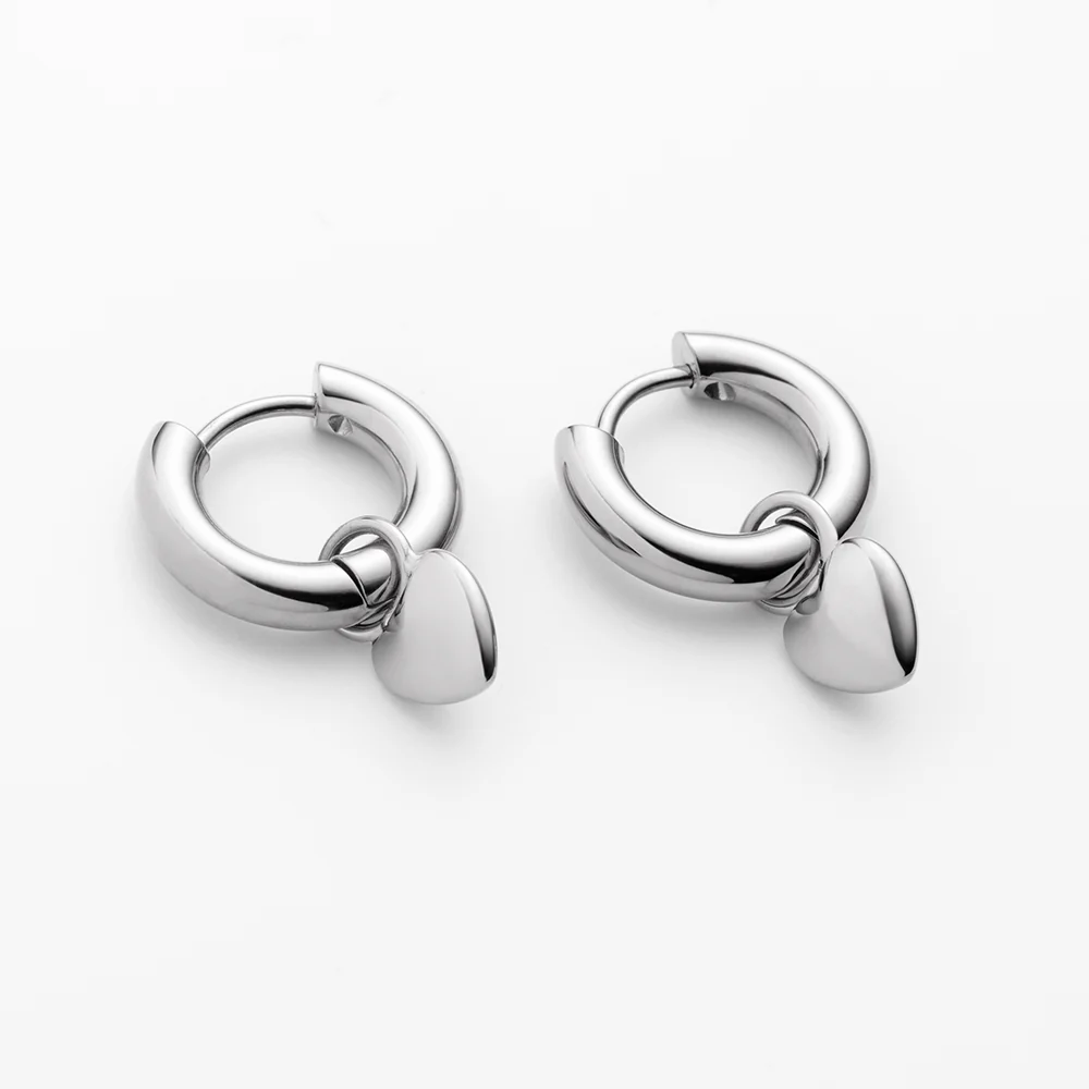 Ocean Heart Ohrring Silber - Image 3