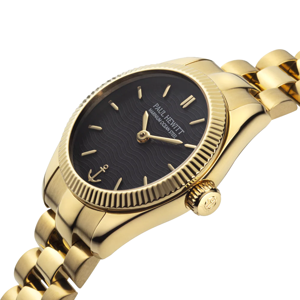 Petit Soleil Round Uhr Gold Schwarz - Image 3