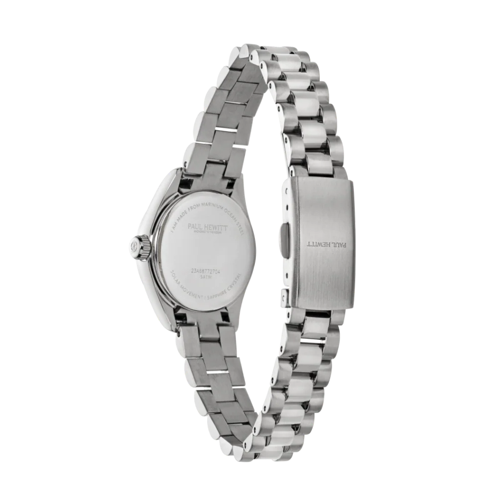 Petit Soleil Round Uhr Silber Weiß - Image 3
