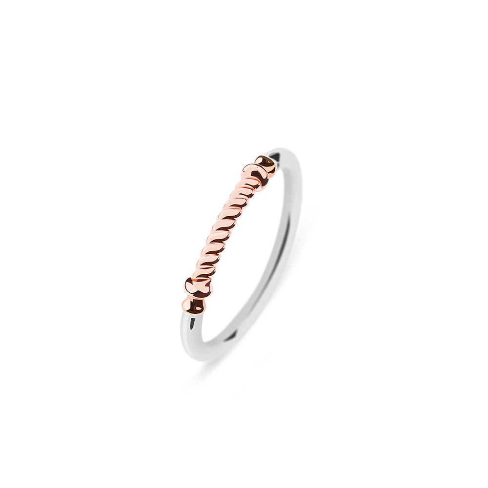 Ring Portside Roségold Silber