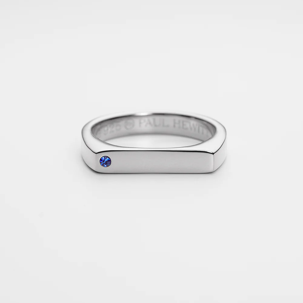 Ring Signet Brilliant Cut Silber - Image 2