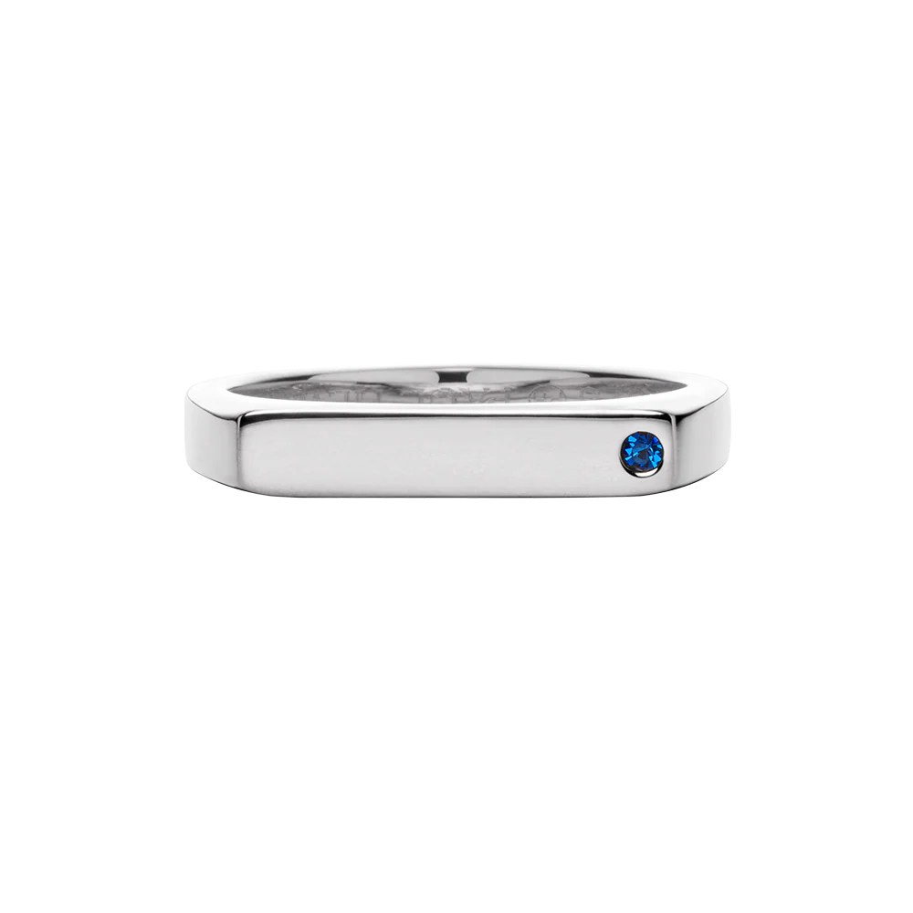 Ring Signet Brilliant Cut Silber - Image 4