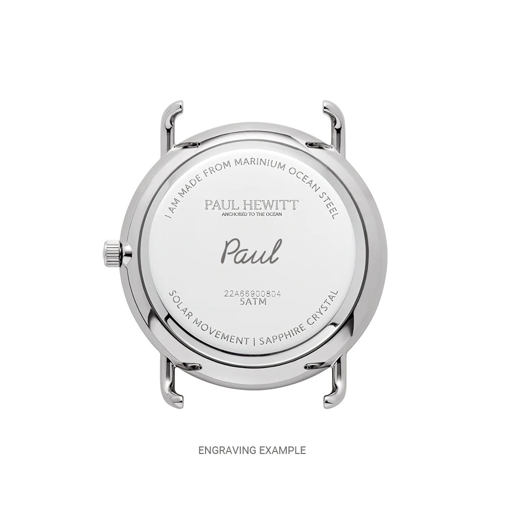 Sailor 39 mm Uhr Silber Weiß - Image 6