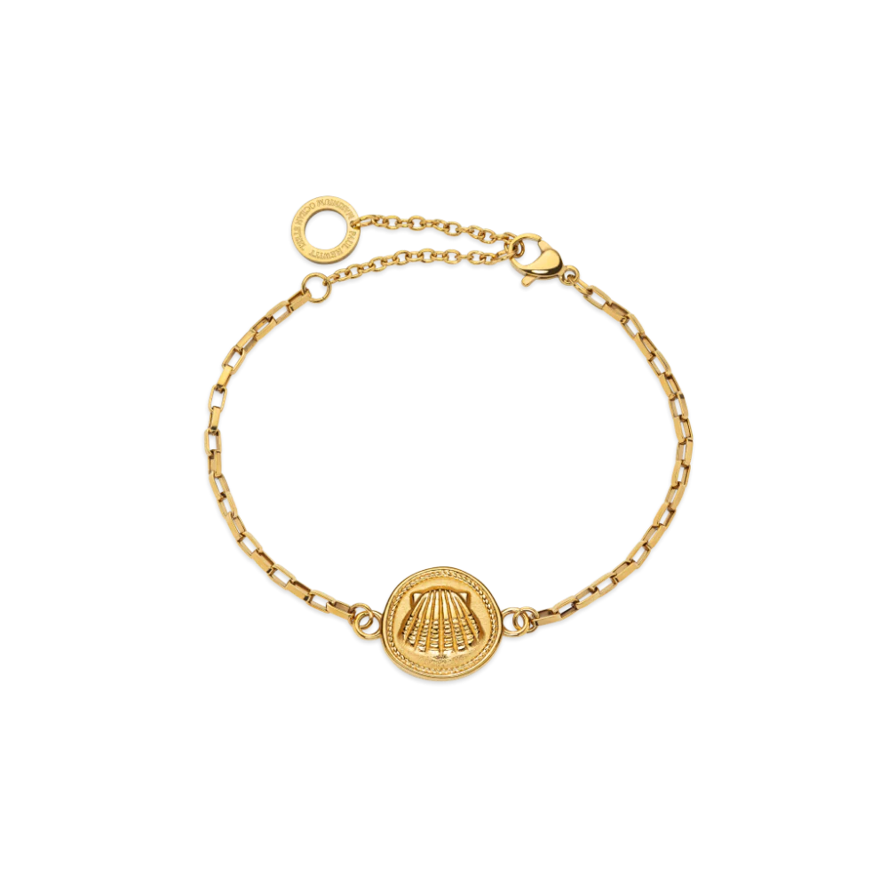 Scallop Armkette Gold