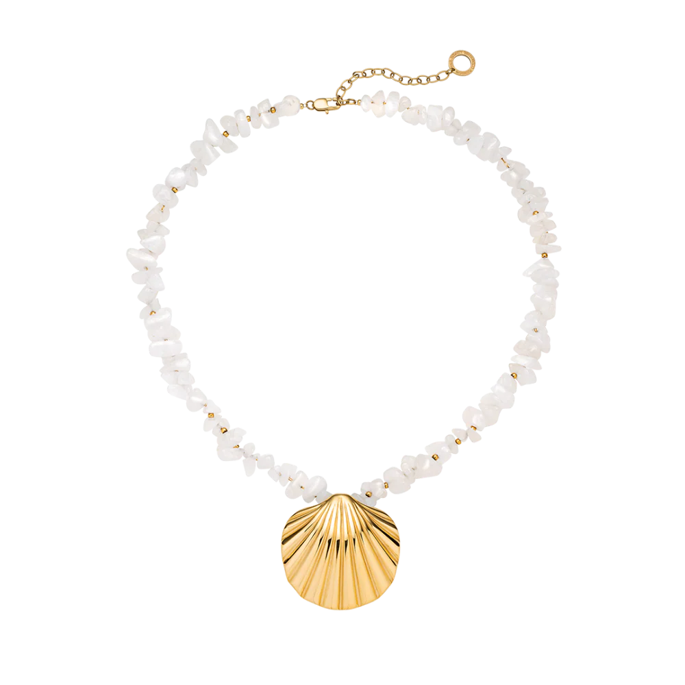 Scallop Big Halskette Gold