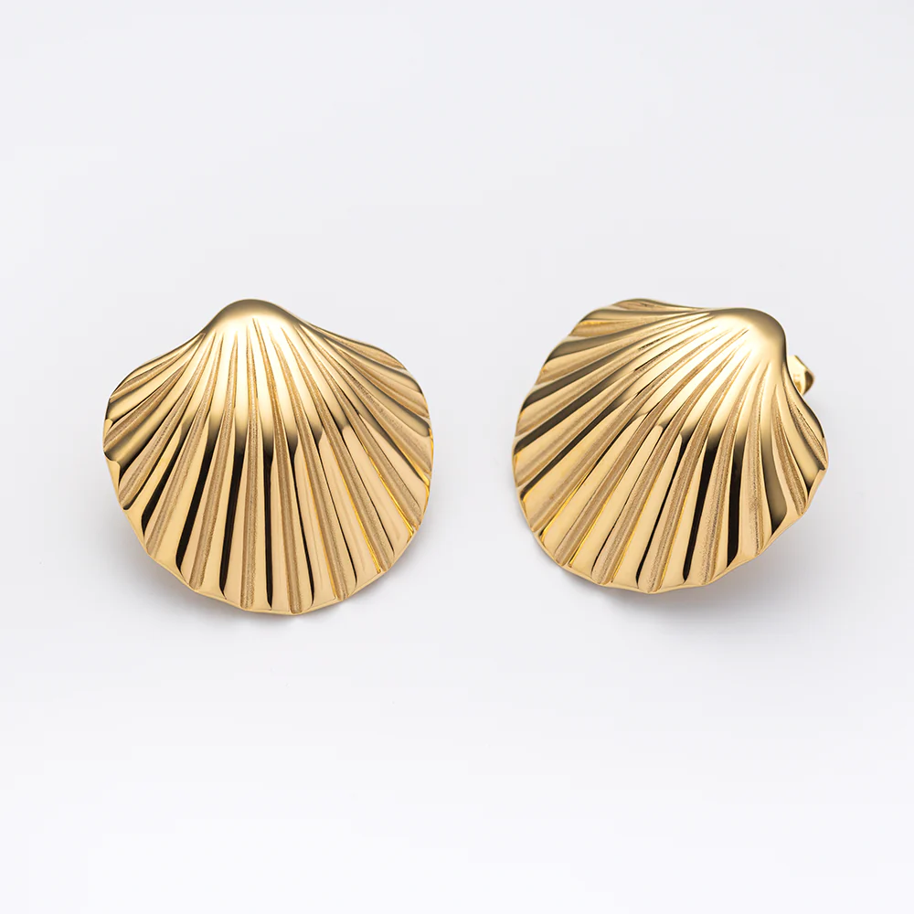 Scallop Big Ohrring Gold - Image 3