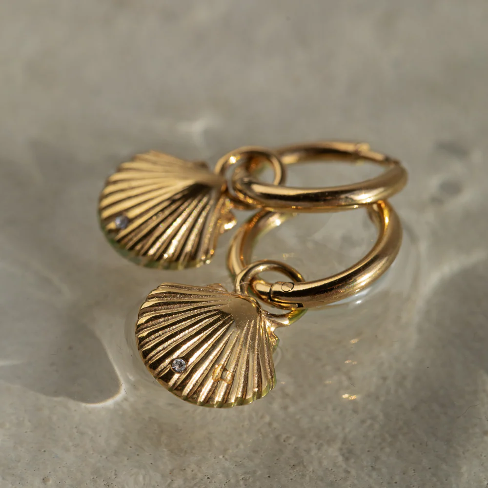 Scallop Ohrring Gold - Image 3