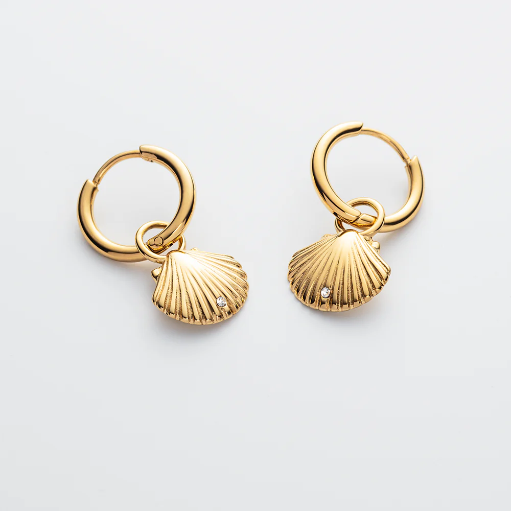 Scallop Ohrring Gold - Image 4