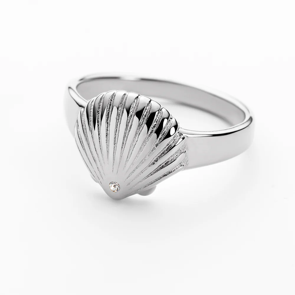 Scallop Ring Silber - Image 2