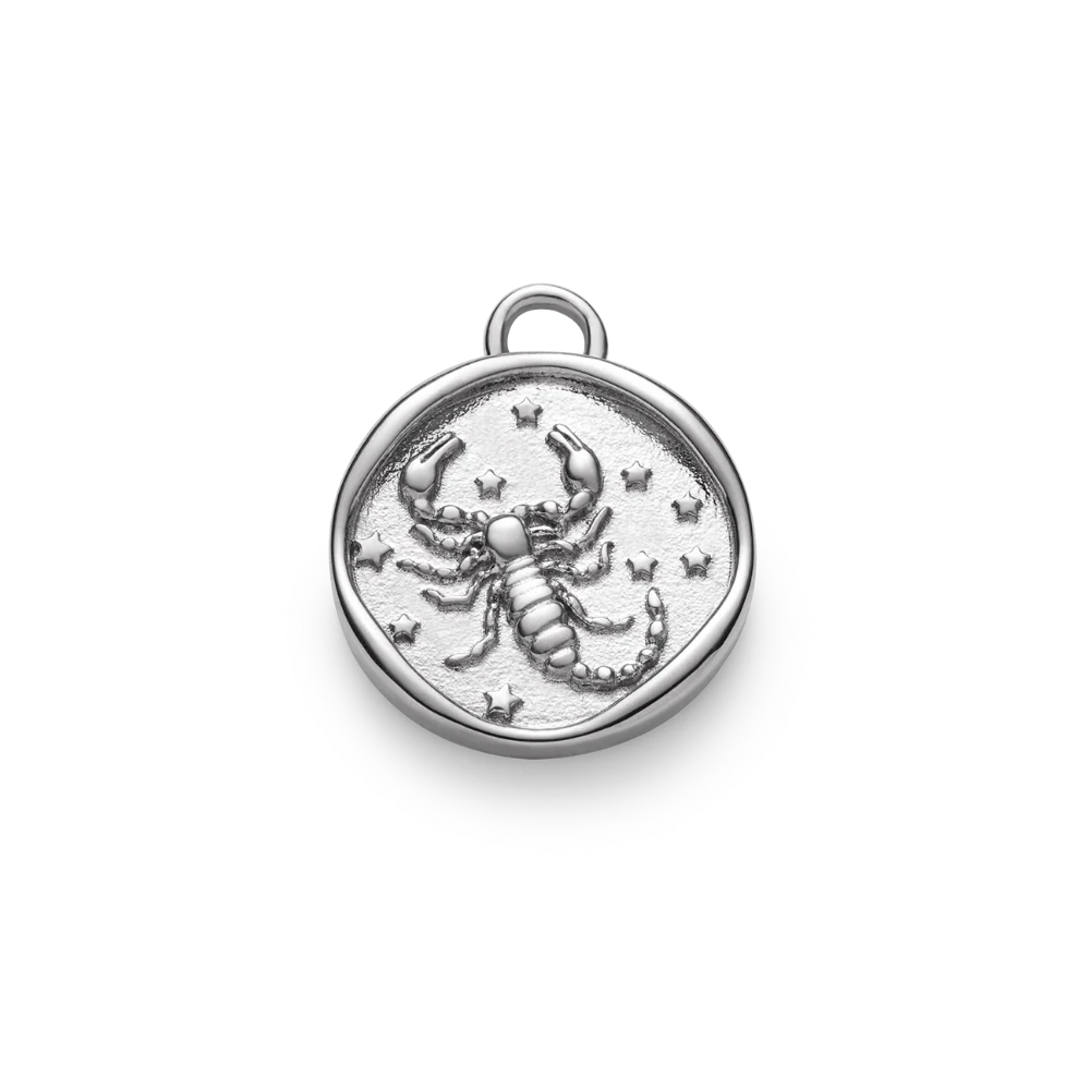 Scorpio Charm Silber