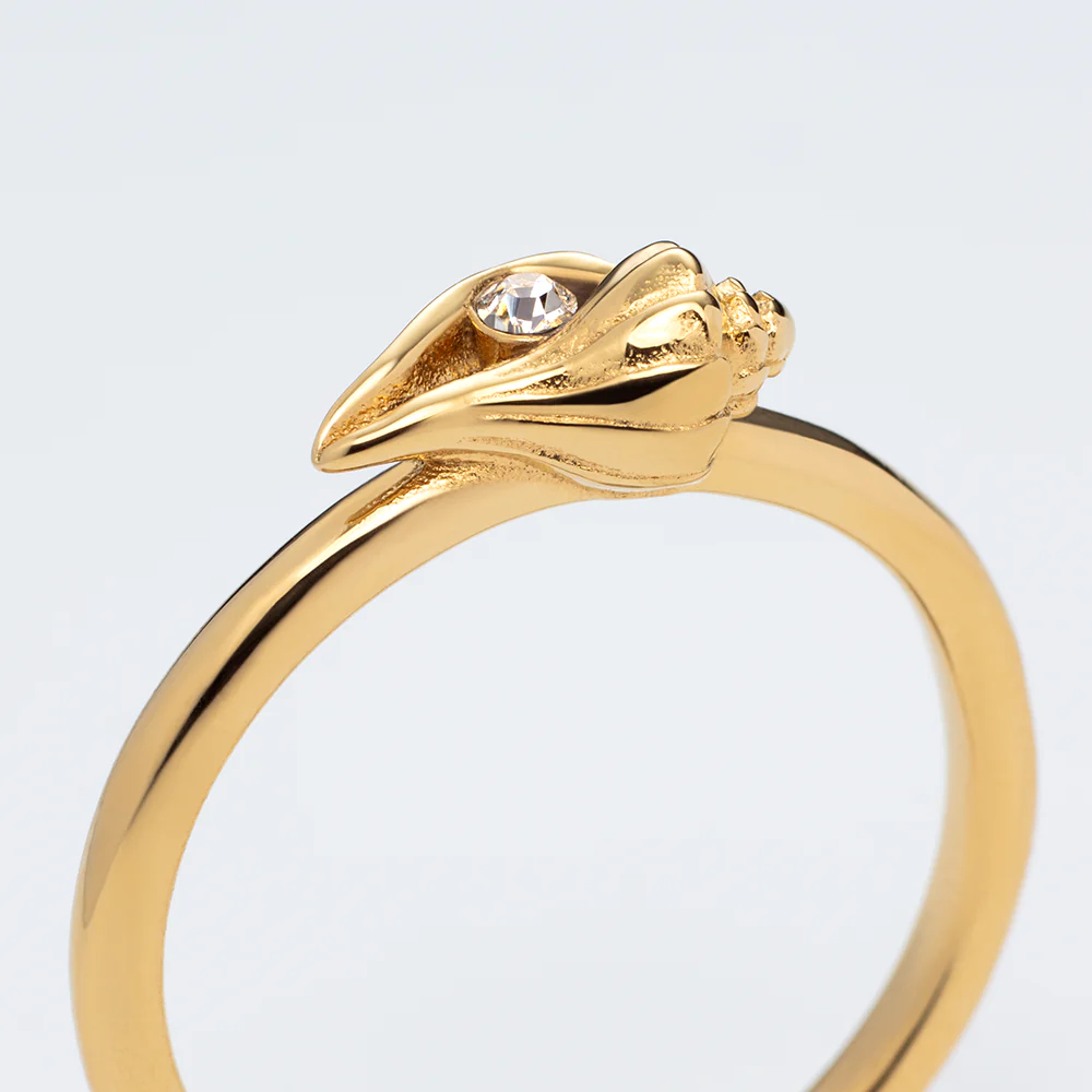 Sea Shell Ring Gold - Image 3