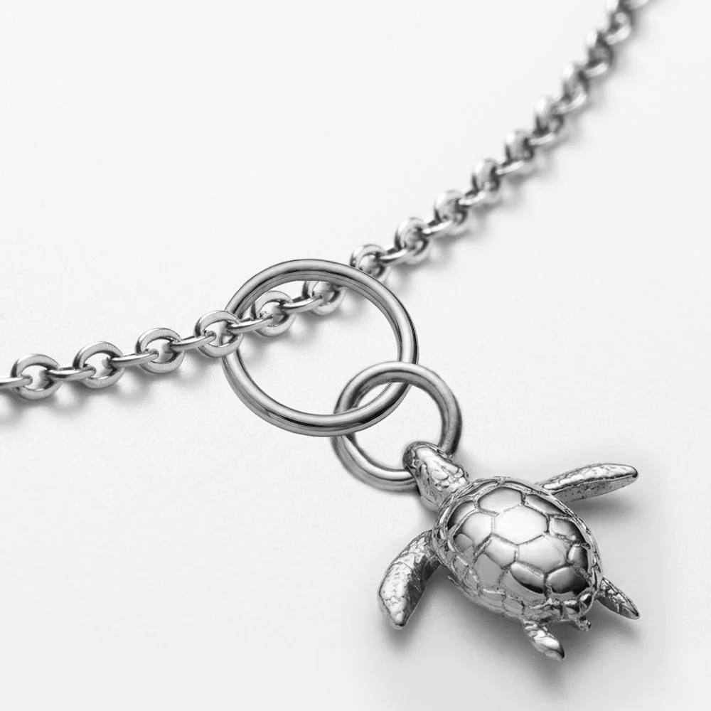 Set Turtle Charm und Halskette Silber - Image 8