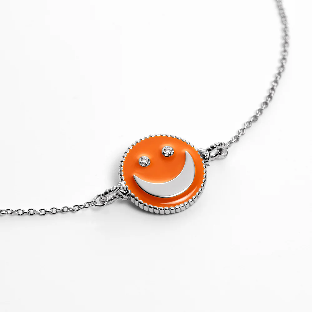 SuMoS Armkette Silber bright orange
