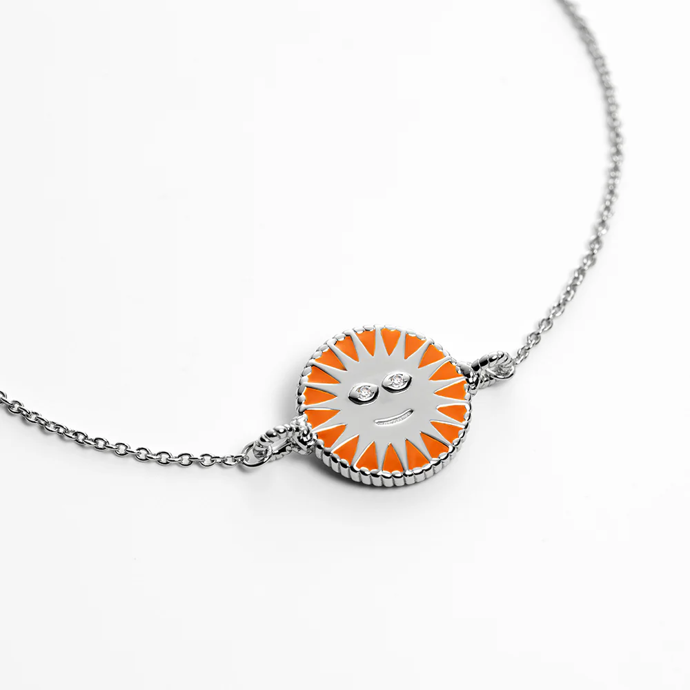 SuMoS Armkette Silber bright orange - Image 5