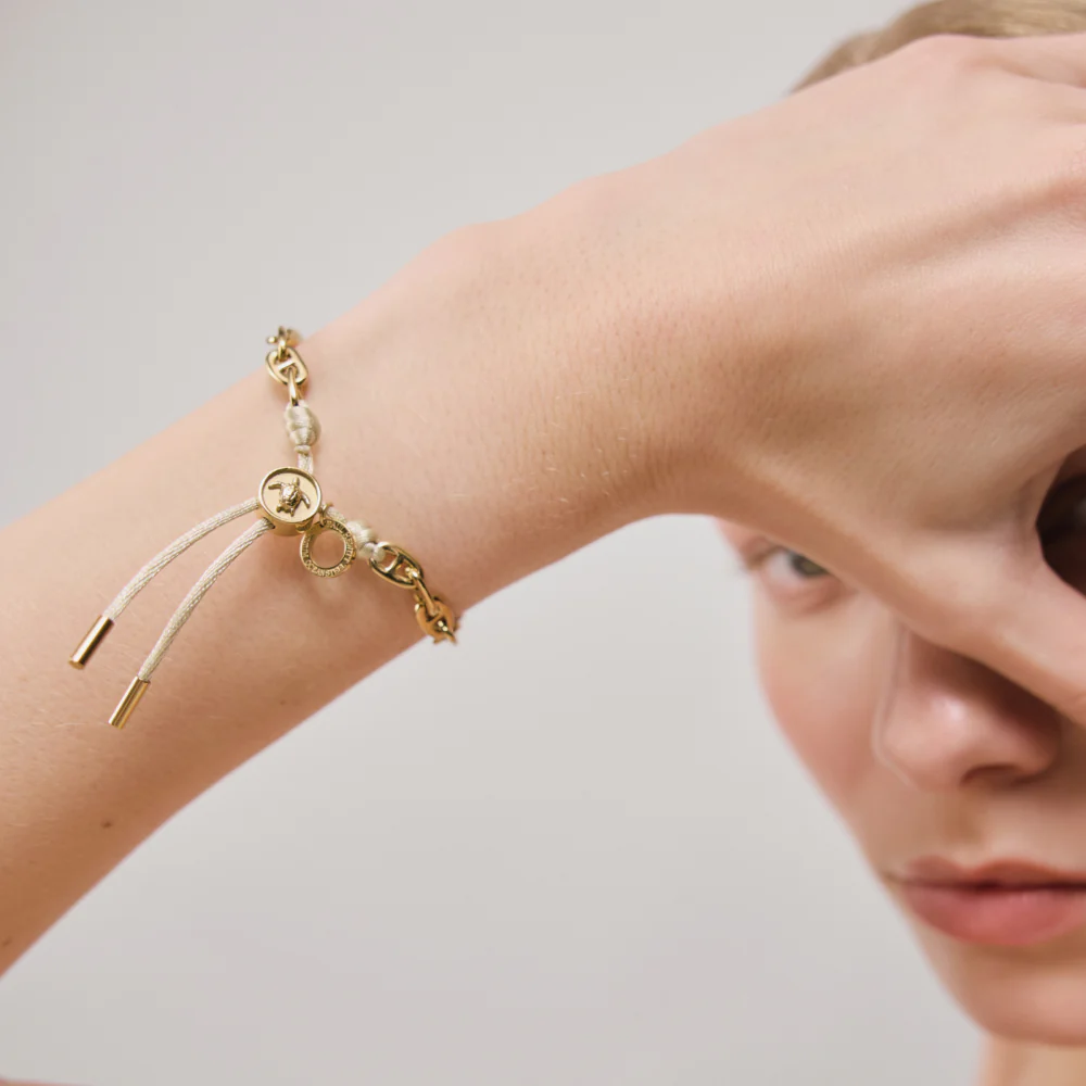 Turtle Anchor Chain Armband Gold Sand - Image 3