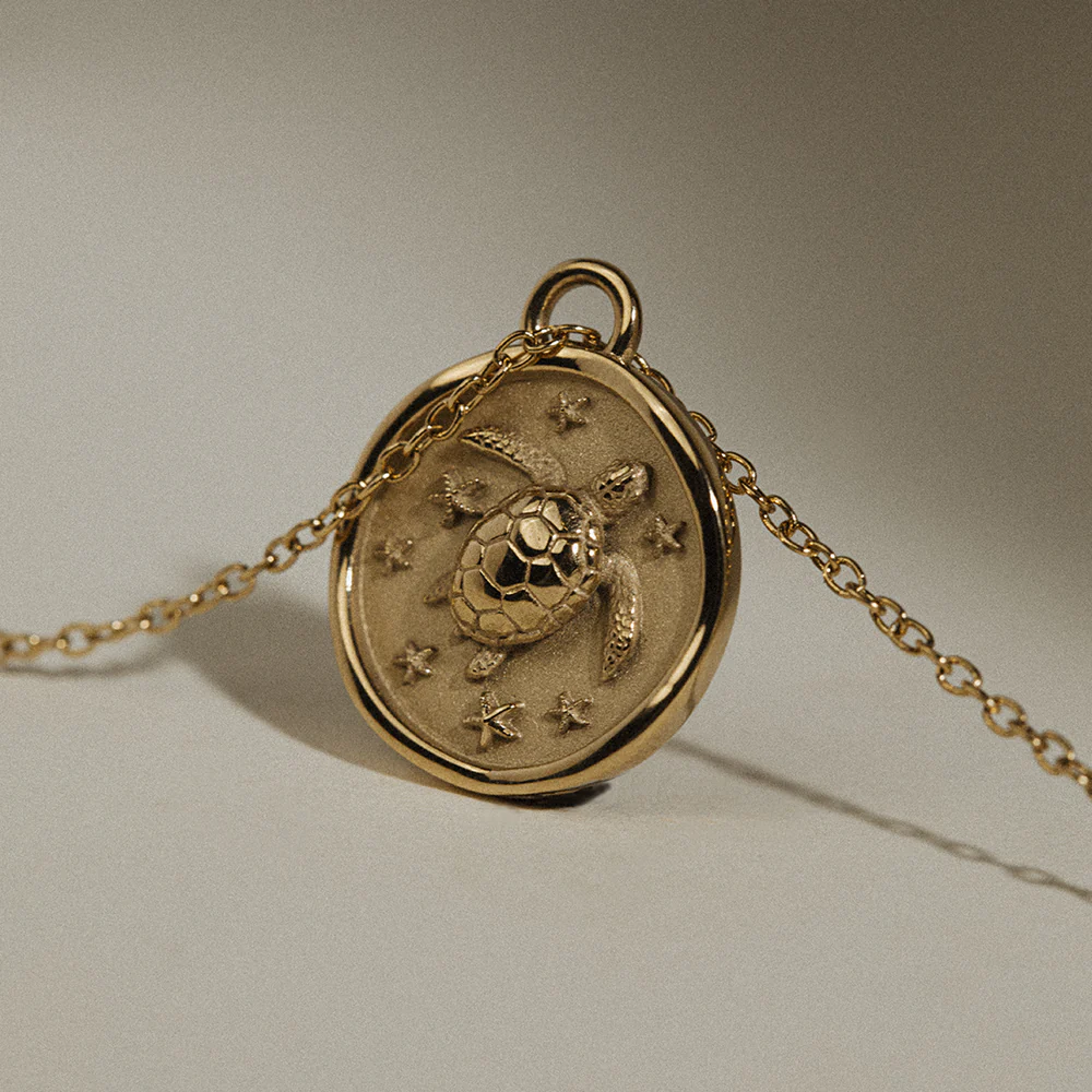 Turtle Coin Halskette Gold - Image 5