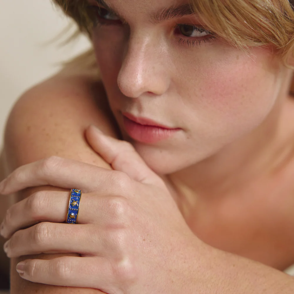 Turtle Enamel Ring Gold - Image 4