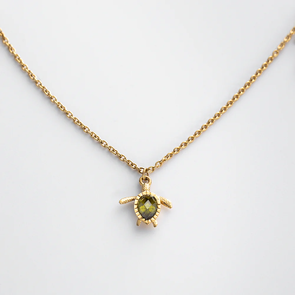 Turtle Mono Halskette Gold - Image 4