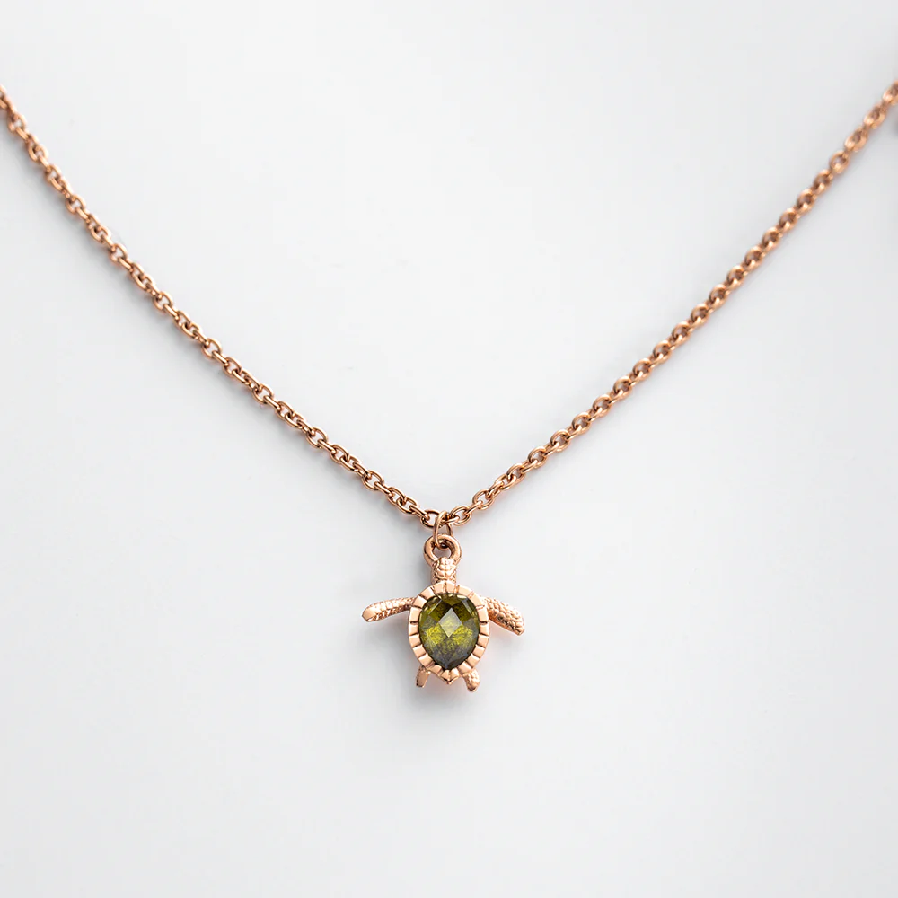 Turtle Mono Halskette Roségold - Image 2