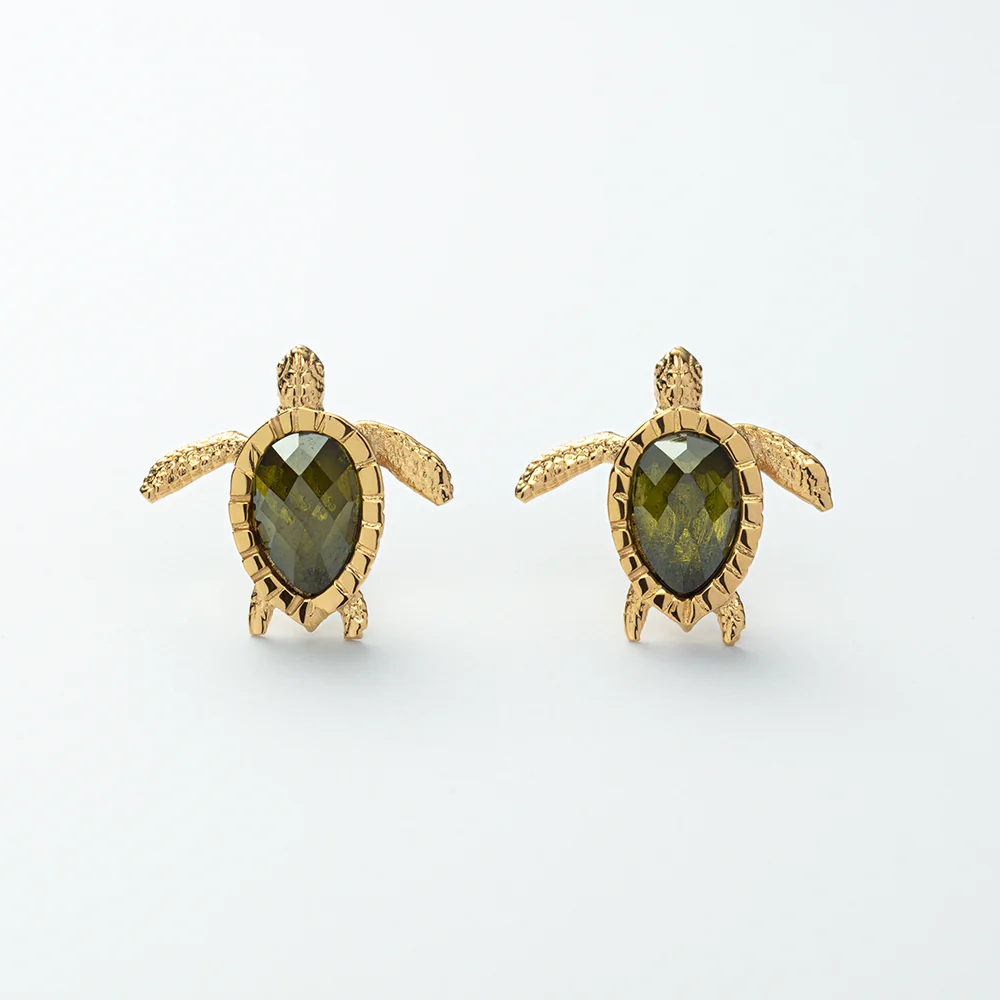 Turtle Ohrring Gold - Image 5